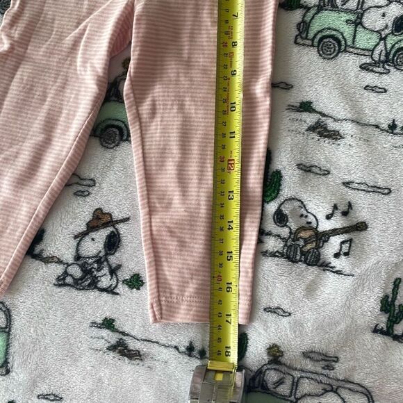 Carters 18M baby girl Pink white striped baby legging pants new without tags - Picture 2 of 6